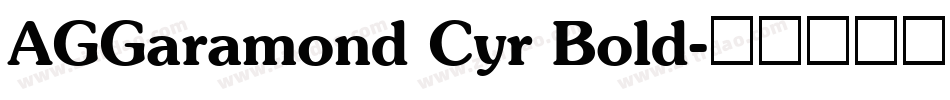 AGGaramond Cyr Bold字体转换